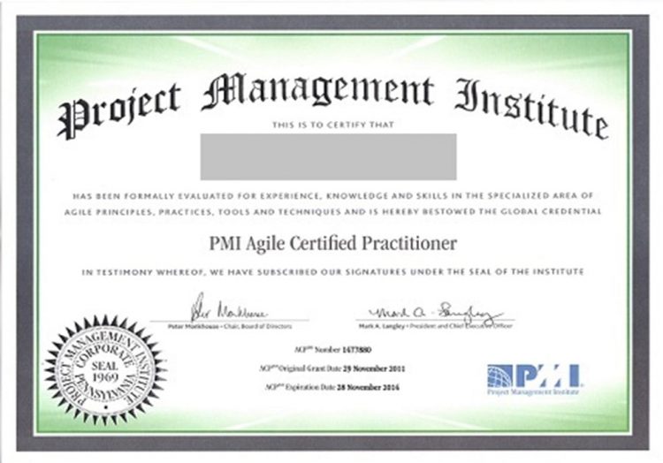 گواهینامه PMI-ACP- مدارک مدیریت پروژه