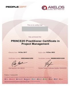 گواهینامه Prince 2 Partitioner- مدارک مدیریت پروژه